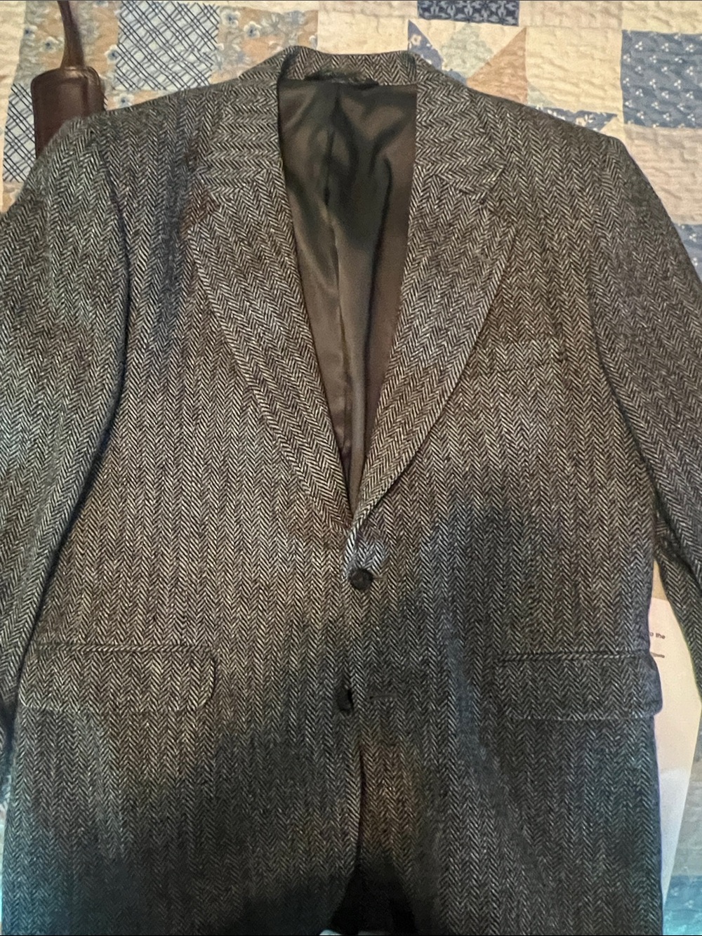 Men's Harris Tweed Herringbone Blazer 48R